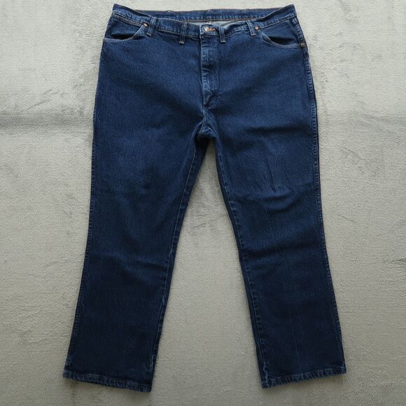 Wrangler Jeans Mens Size 44 (42x30 actual) Blue Regular Cowboy Cut Denim 947STR - Picture 10 of 16